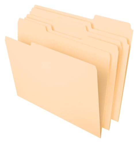 Pendaflex File Folders, 100 Pack, robust Manila Folders, for Daily Use