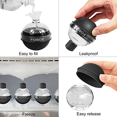 Classic Silicone Ice Ball Molds for Whiskey - for Daily Use
