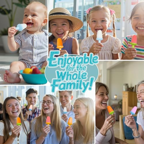 Classic Miaowoof Silicone Popsicles Molds for Toddlers, 6-Cavity Non-BPA for Daily Use